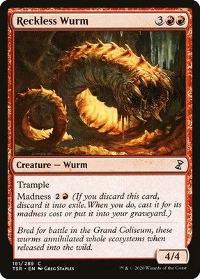 Reckless Wurm TSR 181 NM Magic: The Gathering
