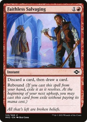 Faithless Salvaging MH2 122 NM Magic: The Gathering