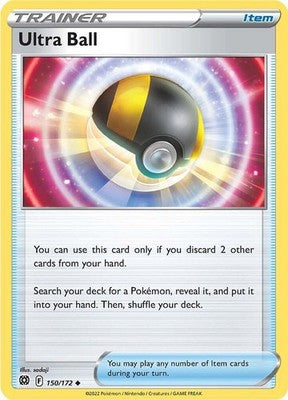 Ultra Ball 150/172 SWSH09: Brilliant Stars Reverse Holofoil Pokémon TCG
