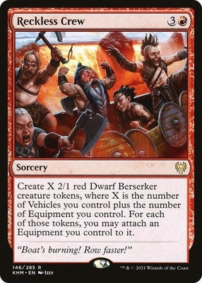 Reckless Crew KHM 146 NM Magic: The Gathering