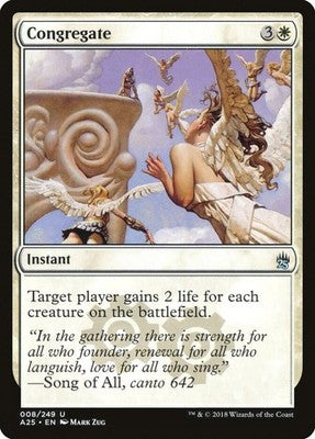 Congregate A25 8 NM Magic: The Gathering