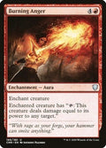 Burning Anger CMR 166 NM Magic: The Gathering