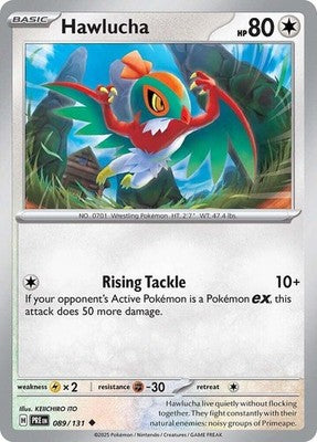 Hawlucha 089/131 SV: Prismatic Evolutions Pokémon TCG