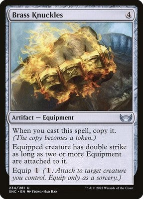 Brass Knuckles SNC 234 NM Magic: The Gathering