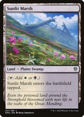 Sunlit Marsh DMU 257 NM Magic: The Gathering