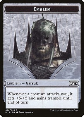 Garruk, Apex Predator Emblem TM15 14 NM Magic: The Gathering
