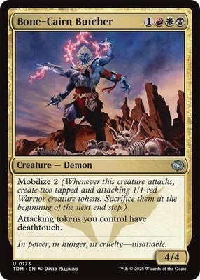 Bone-Cairn Butcher TDM 173 NM Magic: The Gathering