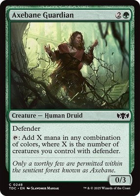Axebane Guardian TDC 248 NM Magic: The Gathering