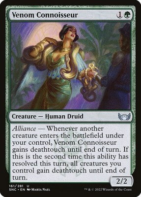 Venom Connoisseur SNC 161 NM Magic: The Gathering