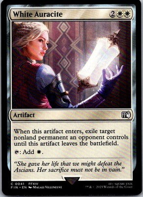 White Auracite 41 Common FINAL FANTASY Magic: The Gathering Near Mint