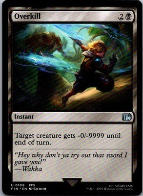 Overkill 109 Uncommon FINAL FANTASY Magic: The Gathering Near Mint