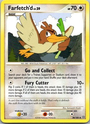 Farfetch'd 38/100 Uncommon Stormfront Pokemon Heavily Played