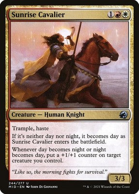 Sunrise Cavalier MID 244 NM Magic: The Gathering