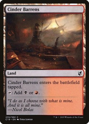 Cinder Barrens C19 235 NM Magic: The Gathering