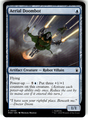 Aerial Doombot Marvel Super Heroes 43 C Magic: The Gathering Near Mint