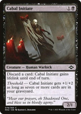 Cabal Initiate MH2 78 NM Magic: The Gathering