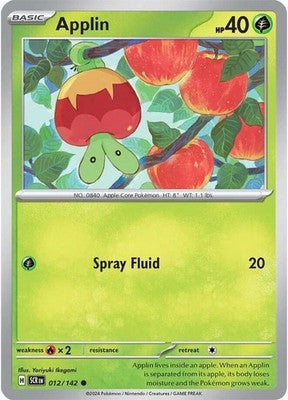 Applin 012/142 SV07: Stellar Crown Pokémon TCG