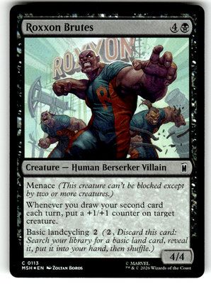 Roxxon Brutes Marvel Super Heroes 113 C Foil Magic: The Gathering Near Mint