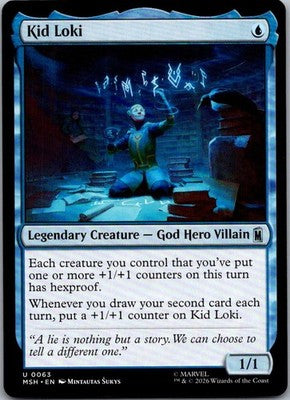 Kid Loki 63 Uncommon Marvel Super Heroes Magic: The Gathering Near Mint