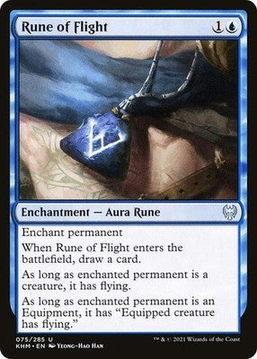 Rune of Flight KHM 75 NM Magic: The Gathering