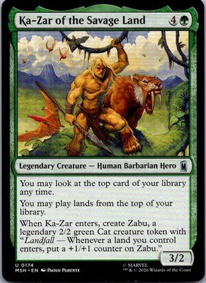 Ka-Zar of the Savage Land 174 Marvel Super Heroes Magic: The Gathering NM