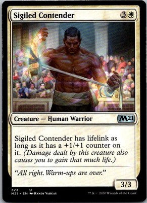 Sigiled Contender 323 Uncommon Core Set 2021 Magic: The Gathering Lightly Played