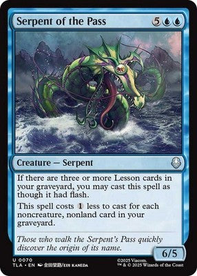 Serpent of the Pass TLA 70 NM Magic: The Gathering