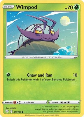 Wimpod 017/189 SWSH03: Darkness Ablaze Pokémon TCG