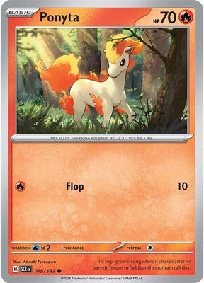Ponyta 019/142 SV07: Stellar Crown Pokémon TCG