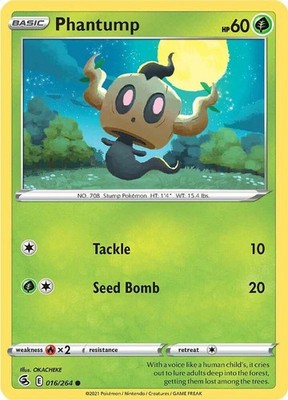 Phantump 016/264 SWSH08: Fusion Strike Pokémon TCG