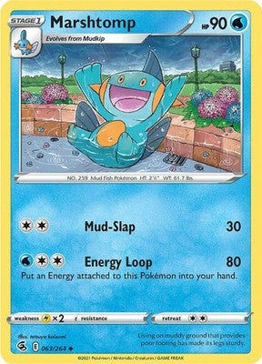Marshtomp 063/264 SWSH08: Fusion Strike Pokémon TCG