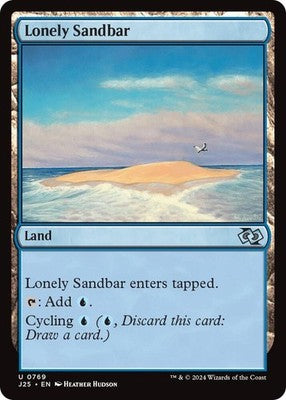 Lonely Sandbar J25 769 NM Magic: The Gathering