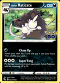 Alolan Raticate Pokemon GO 042/078 Common Pokémon — English Lightly Played