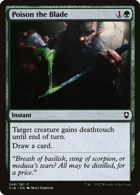 Poison the Blade CLB 248 NM Magic: The Gathering