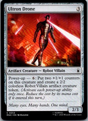 Ultron Drone 253 Common Marvel Super Heroes Magic: The Gathering Near Mint