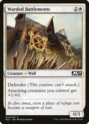 Warded Battlements M21 44 NM Magic: The Gathering