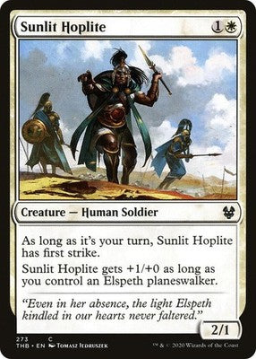 Sunlit Hoplite THB 273 NM Magic: The Gathering