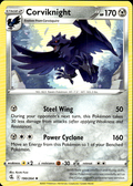 Corviknight Fusion Strike 190/264 Rare Pokémon — English Lightly Played