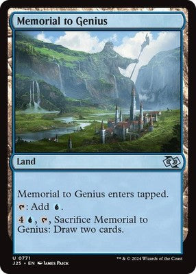 Memorial to Genius J25 771 NM Magic: The Gathering