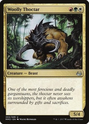 Woolly Thoctar MM3 203 NM Magic: The Gathering