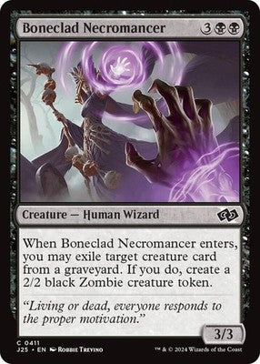 Boneclad Necromancer J25 411 NM Magic: The Gathering