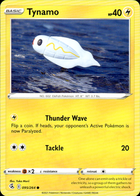 Tynamo Fusion Strike 095/264 Common Pokémon — English Lightly Played