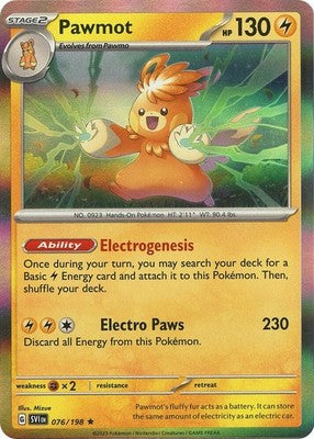 Pawmot 076/198 SV01: Scarlet & Violet Base Set Reverse Holofoil Pokémon TCG