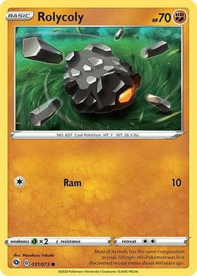 Rolycoly 31/73 Champion's Path Pokémon TCG