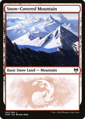 Snow-Covered Mountain KHM 283 Foil NM Magic: The Gathering