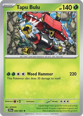 Tapu Bulu 006/064 SV: Shrouded Fable Reverse Holofoil Pokémon TCG