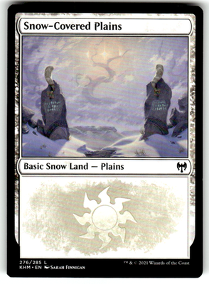 Snow-Covered Plains Kaldheim 276 L Magic: The Gathering Near Mint