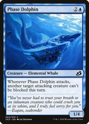 Phase Dolphin IKO 62 NM Magic: The Gathering