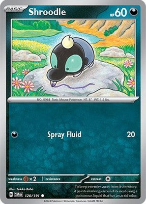 Shroodle 120/191 SV08: Surging Sparks Pokémon TCG