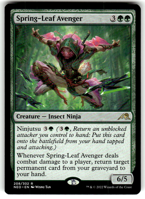 Spring-Leaf Avenger Kamigawa: Neon Dynasty 208 R Magic: The Gathering Near Mint